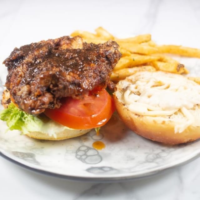 Jerk Chicken Burger.