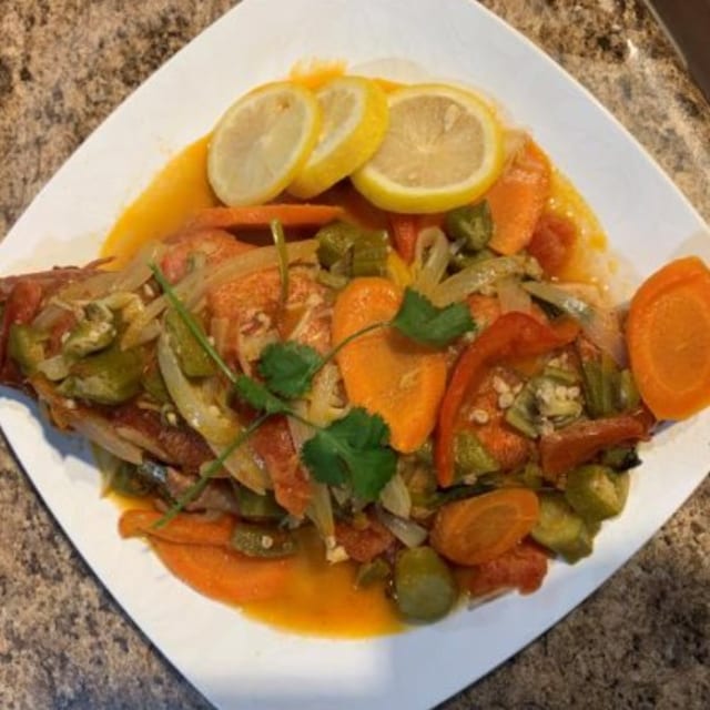 Steamed Snapper.