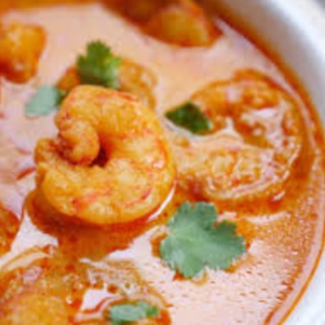 Curry Shrimp.